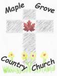 A drawing of a cross and a maple leaf

Description automatically generated